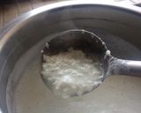 A picture of step 1 of Rasmalai topping with kesari Rabri.