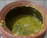 A picture of step 5 of Malabar spinach, dal curry.
