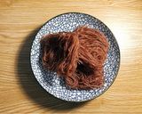 Hình bước làm 1 của món Bún xào mề gà eatclean