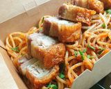 รูปขั้นตอนการทำที่ 3 ของ Spaghetti Bologness cripy pork