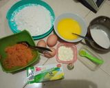 Foto langkah ke 1 dari resep Bolu Labu Kuning#Telur3in1.