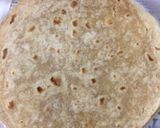 A picture of step 3 of Mexican spinach corn and cheese quesadilla.