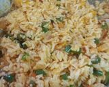 A picture of step 2 of Schezwan fried Rice.