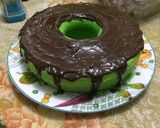 Foto langkah ke 7 dari resep Brownies Kukus Pandan Coklat.