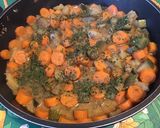 Une image de l'étape 13 de Carottes et courgettes au cumin et coriandre.