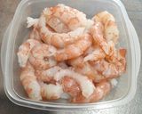 Foto del paso 1 de la receta: Gambones al ajillo con champiñones