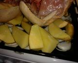 Foto del paso 3 de la receta: Pollo al horno con papas