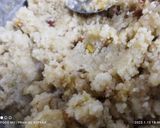 A picture of step 4 of Samak rice Halwa.