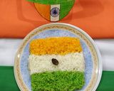 A picture of step 3 of Tricolour Rice.