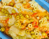 A picture of step 6 of Baked Cod with Salsa and Rice.