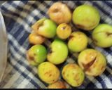 A picture of step 1 of Gunda nu shak (Stuffed Gumberry curry).