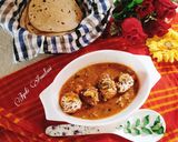 A picture of step 4 of Malai kofta (creamy kofta balls curry).