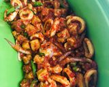 Foto langkah ke 3 dari resep Cumi tempe balado rawit.