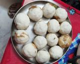 A picture of step 2 of Custard With Fruits stuffed Bread Balls.