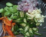 Foto langkah ke 1 dari resep Tumis Putren Baso Petai.