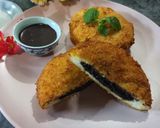A picture of step 4 of Chocolate Fry Sandwich.