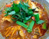Gambar langkah 8 resipi Asam Pedas Melaka.