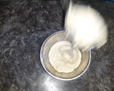 A picture of step 4 of Eggless Doll cake pineappple flavour.
