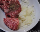 A picture of step 5 of Manti (Persian dumpling).