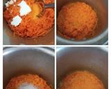 A picture of step 1 of Tricolour barfi.