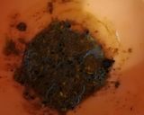 A picture of step 2 of Achar gosht.