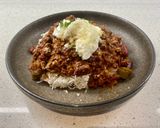 A picture of step 5 of Vegan chilli con carne.