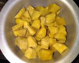 A picture of step 2 of Creamed Matoke and Sweet Potatoes.