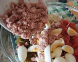 Foto del paso 3 de la receta: Ensalada de pimientos, tomate, berenjena, cebolla, calabacín