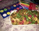 A picture of step 5 of Vegetables macroni.