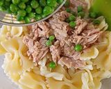# 24 04 08  "Munch a konyhámból" tonhalfilé, tészta, zöldborsó, reszelt citromhéj recept fázis 3 fotója