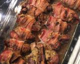 Baconbe tekert csirkemáj recept fázis 5 fotója