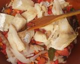Foto del paso 4 de la receta: Bacalao con garbanzos y papa