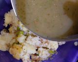 A picture of step 5 of Pani puri with saunth ka pani.