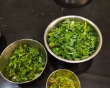 A picture of step 2 of Methi thepla.