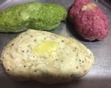 A picture of step 2 of Layered coloring mathri.