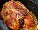 A picture of step 5 of Crockpot Glazed Ham.