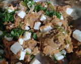 A picture of step 8 of Protein packed Franky with dates dryfruits smoothy.