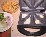 A picture of step 1 of Tandoori sandwich.