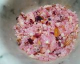 A picture of step 8 of Kashmiri Saffron Phirni With Almond Rose Chikki.