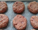 A picture of step 4 of Vickys Pork & Bacon Burgers, GF DF EF SF NF.