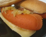 Foto del paso 5 de la receta: Frankfurt (hervido) con cebolla caramelizada