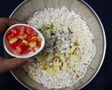 A picture of step 6 of Jhal muri.