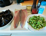 Foto del paso 1 de la receta: Lubina con mejillones