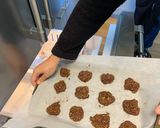 A picture of step 14 of No bake chocolate oat cookies.
