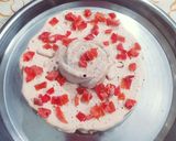 A picture of step 2 of Chocolate ice cream cake with tutti frutti.