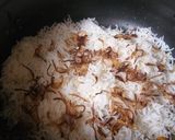 A picture of step 4 of Hyderabadi Veg Dum Biryani.