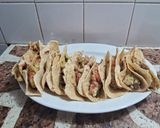 Foto del paso 11 de la receta: Tacos de pollo y carne con vegetales