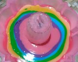 Foto langkah ke 5 dari resep Puding Roti Tawar Rainbow.