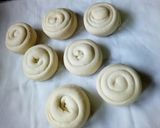 A picture of step 4 of CHAPATI#themechallenge#coconutchapatichallenge.