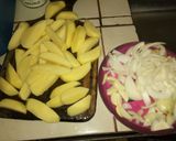 Foto del paso 1 de la receta: Pollo al horno con papas